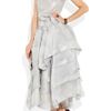 Vivienne Westwood Gold Label Fiona Tiered Printed Silkorganza Dress in Gray - Lyst