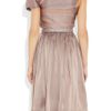 Vivienne Westwood Gold Label Riding Asymmetric Silkorganza Dress in Gray (mauve) - Lyst