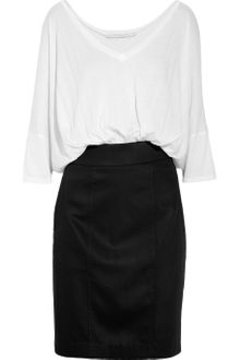 Black Halo Gwen Jersey and Sateen Dress - Lyst