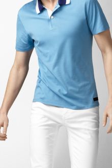 Burberry Sport Stripe Collar Polo Shirt - Lyst