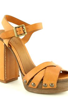 Chloé Criss Cross Platform Sandal - Lyst