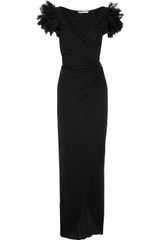 Diane Von Furstenberg Beulah Jersey Wrap Gown