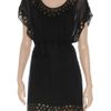 Diane Von Furstenberg New Sol Grommettrimmed Silkchiffon Dress in Black - Lyst