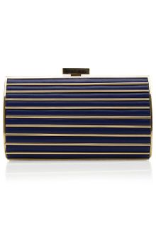 Elie Saab Small Striped Clutch - Lyst