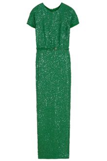Elie Saab Fully Sequined Long Dress - Lyst