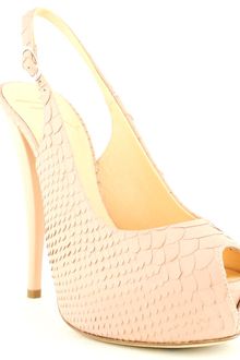 Giuseppe Zanotti Python Open Toe Slingback - Lyst