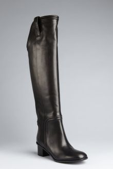 Gucci Black Leather Tall Riding Boots - Lyst