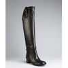 Gucci Black Leather Tall Riding Boots in Black - Lyst
