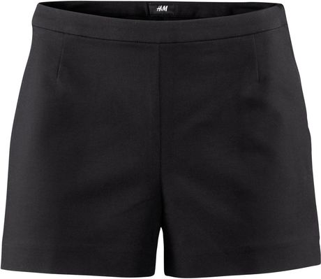 H&m Shorts in Black - Lyst