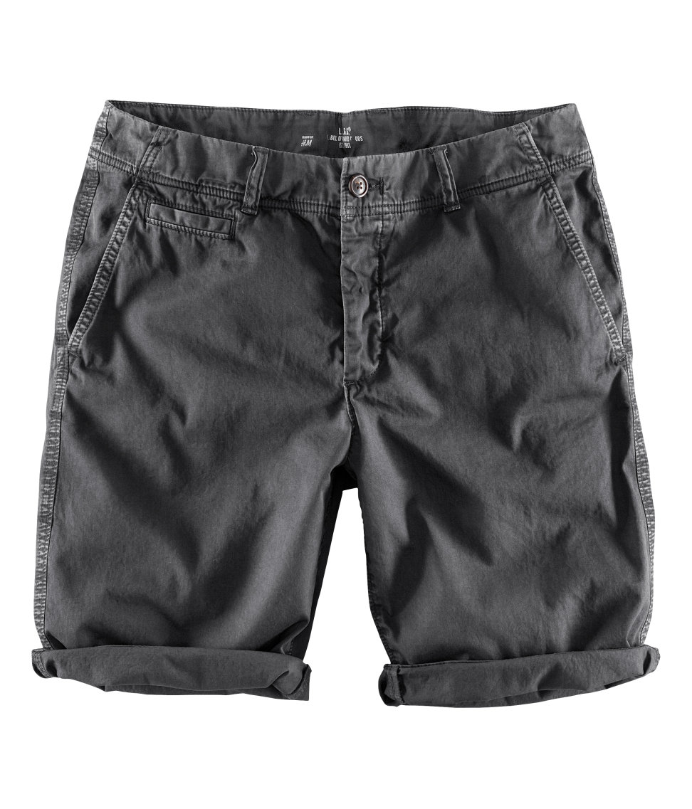 H&m Chino Shorts in Gray for Men (grey) | Lyst
