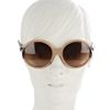Lanvin Shiny Opaline Sunglasses in White (nude) - Lyst