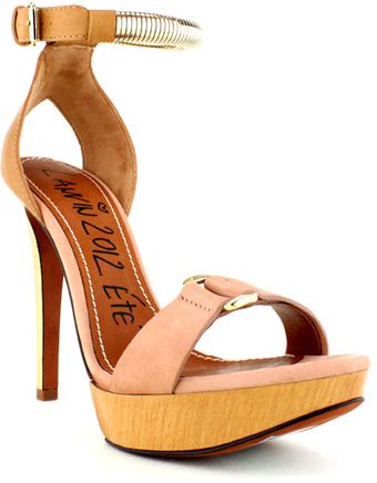 Lanvin Sandal with Chain Detail - Lyst