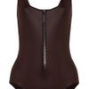 Lisa Marie Fernandez The Jasmine Glossed Swimsuit in Brown - Lyst
