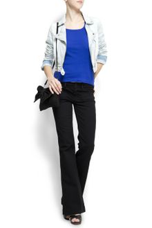 Mango Racerback Tshirt - Lyst