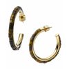Michael Kors Gold Tone Tortoise Hoop Earrings in Gold - Lyst