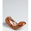 Miu Miu Brown Leather Stitched Detail Bow Flats in Brown - Lyst