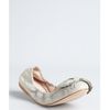 Miu Miu Grey Leather Stitched Detail Bow Flats in Gray (grey) - Lyst