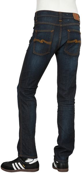Nudie Jeans Nudie Jeans Slim Jim Jean in Organic Strikey Eco Wash - Lyst