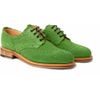 Oliver Spencer Country Suede Wingtip Brogues in Green for Men - Lyst