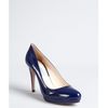Prada Royal Blue Patent Leather Platform Pumps in Blue - Lyst