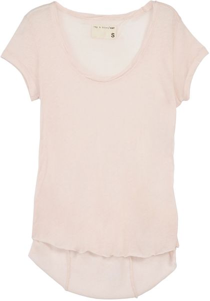 Rag & Bone The Boyfriend Tee in Pink (blush) - Lyst