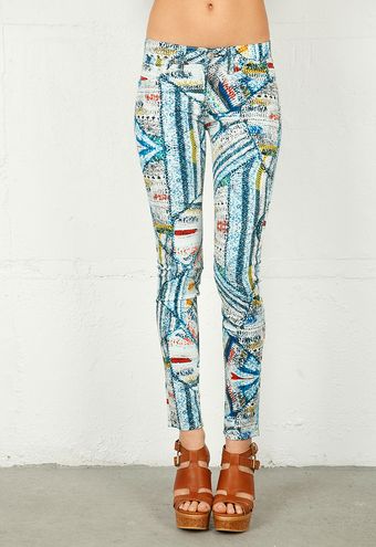 Rag & Bone Rag Bonejean Printed Legging in Surf Knit - Lyst