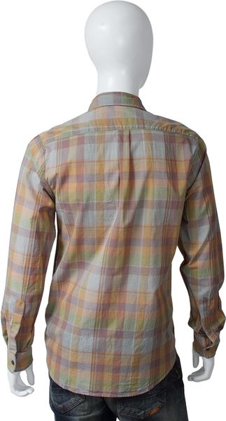 Steven Alan Steven Alan Reverse Seam Burgundy Plaid in Blue for Men (burgundy) - Lyst
