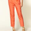 Tibi Silk Tie Front Pant in Gray - Lyst