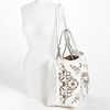Valentino Glamorous Lace Tote in White (vanilla) - Lyst