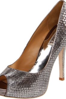 Badgley Mischka Badgley Mischka Womens Willoe Peeptoe Pump - Lyst