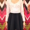 Carven Full Skirt and White Shirt Dress in Black (white) - Lyst