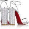 Christian Louboutin Au Palace 120 Swarovski Crystal Embellished Sandals in Silver - Lyst