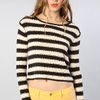 Free People The Shake and Roll Pullover in Black and Ivory in Black - Lyst
