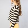 Free People The Shake and Roll Pullover in Black and Ivory in Black - Lyst