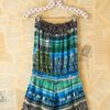 Free People Vintage Printed Strapless Romper in Blue (multi) - Lyst