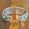 Free People Vintage Turquoise Stone Bracelet in Blue (silver) - Lyst