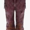 Golden Goose Deluxe Brand Maroon Calf High Zip Boots in Purple (maroon) - Lyst