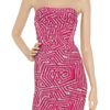Hervé Léger Patterned Bandage Dress in Purple (pink) - Lyst