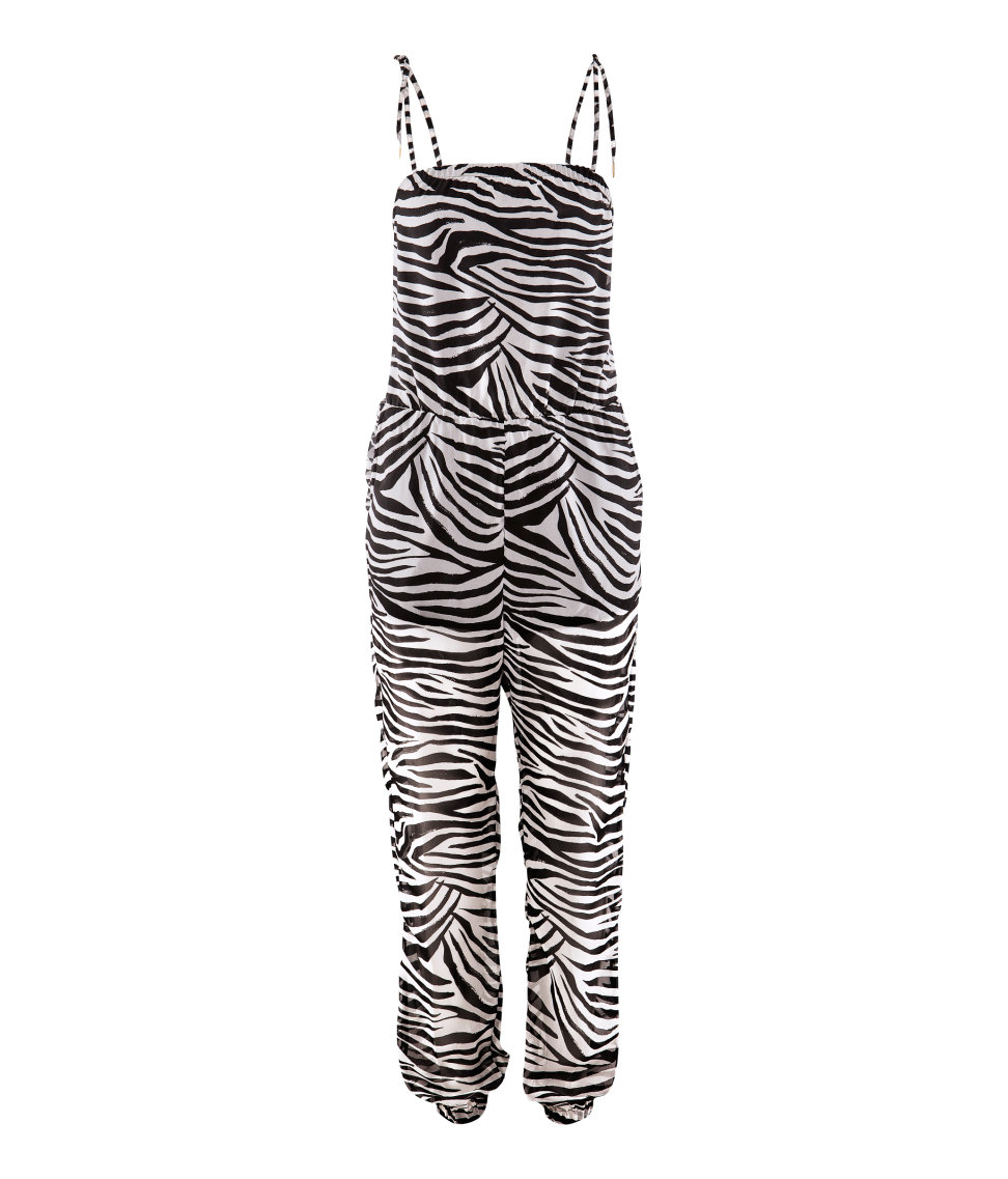 H&m Jumpsuit in Animal (zebra) | Lyst