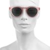 Illesteva Leonard Roundframe Matteacetate Sunglasses in Pink - Lyst