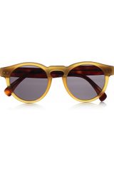 Illesteva Leonard Roundframe Acetate Sunglasses