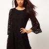 John Zack  Lace Swing Babydoll Dress in Black (alexablack) - Lyst