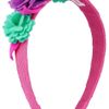 Olympia Le-tan Grosgrain and Felt Flower Headband in Pink - Lyst