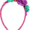 Olympia Le-tan Grosgrain and Felt Flower Headband in Pink - Lyst