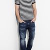 Polo Ralph Lauren Black and White Stripe Polo Shirt in Black for Men - Lyst