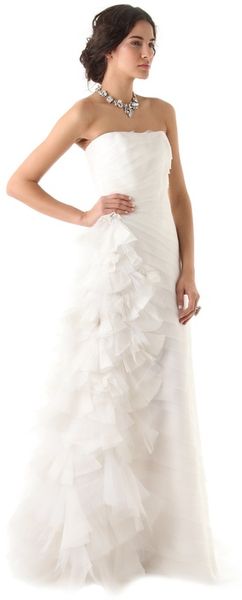 Reem Acra Simple Beauty Dress - Lyst