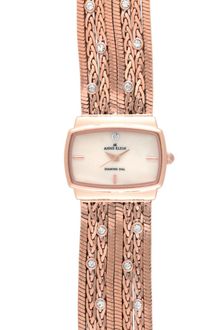 Anne Klein Rose Gold Tone and Crystal Multistrand Bracelet 10 - Lyst