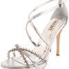 Badgley Mischka Gelsey Platform Sandal in Silver (silver leather) - Lyst