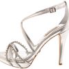 Badgley Mischka Gelsey Platform Sandal in Silver (silver leather) - Lyst