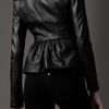 Burberry Blanket Stitch Leather Jacket in Black - Lyst